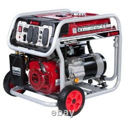 A-iPower 4,500-W 120/240-V Portable Gas Powered Generator with Wheel Kit Home RV