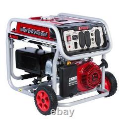 A-iPower 4,500-W 120/240-V Portable Gas Powered Generator with Wheel Kit Home RV