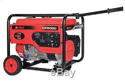 A-iPower 5000-Watt Portable Gas Powered Generator with Wheel Kit Home RV Camping