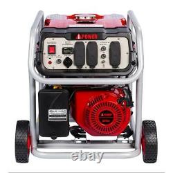 A-iPower 5,000-W Portable Gas Powered Generator with Wheel Kit Home RV Camping