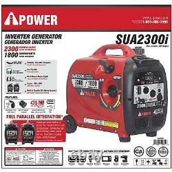 A-iPower SUA2300i Portable 2300-Watt Gasoline Powered Inverter Generator