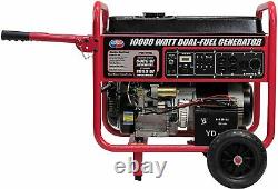 All Power 10,000-W Portable Dual Fuel Gas Powered Generator with Electric Start