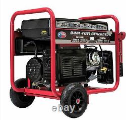 All Power 10,000-W Portable Dual Fuel Gas Powered Generator with Electric Start