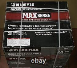 BLACK MAX BM903631CVNM 3600 Watts/4500 Watts Portable Gas Generator Brand New