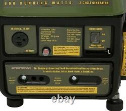 Best Portable Generator Oil Gas Mix Quiet Home RV Camping Power Small Appliance