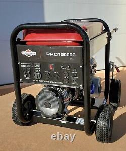 Briggs & Stratton Pro Portable Gas Generator, 10,000 Watt, 120/240v