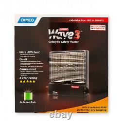 Camco Olympian RV Wave-3 LP Gas Catalytic Safety Heater Multicolor 3000 BTU NEW