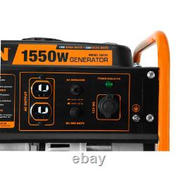 Camping Portable Generator Gas-Powered Compact Lightweight 4-Stroke 1550 Watts