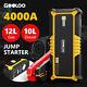 Car Jump Starter Gooloo 4000a Portable Battery Charger 26800mah Power Bank 12v