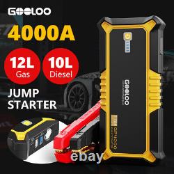 Car Jump Starter GOOLOO 4000A Portable Battery Charger 26800mAh Power Bank 12V