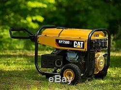 Cat Rp7500e Portable Gas Powered Generator 7500 Running Watts 490-6491