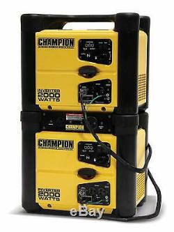 Champion 2,000-W Super Quiet Stackable Portable Gas Powered Inverter Generator