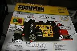 Champion 3,400-W Portable Dual Fuel Gas Inverter Generator with Electric Start