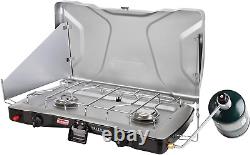 Coleman Gas Camping Outdoor Cooking Triton+ Propane Stove, 2 Burner Lightweight