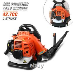 Commercial Backpack Leaf Blower Gas Powered Snow Blower 425CFM 42.7CC 2 Stroke