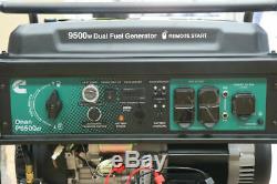 Cummins Onan 9500-W Portable Hybrid Dual Fuel Gas Powered Remote Start Generator