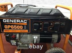 DEMO MODEL Generac GP 6500 Portable Gas Generator 6500 Watt Back Up Power