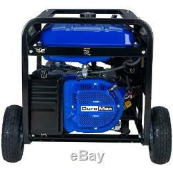 DuroMax 12,000-W Portable Hybrid Dual Fuel Gas Powered Electric Start Generator