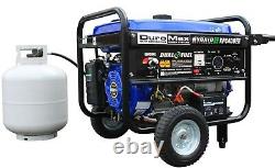 DuroMax 4400-W Portable Hybrid Dual Fuel Gas Powered Generator with Electric Start
