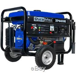 DuroMax 4400 Watt Portable Electric Gas Power RV Generator XP4400E