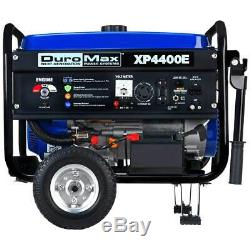 DuroMax 4400 Watt Portable Electric Gas Power RV Generator XP4400E