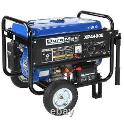 DuroMax 4,400-W 7HP Portable Gas Powered Electric Start Generator with Wheel Kit