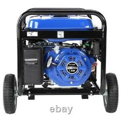 DuroMax 4,400-W 7HP Portable Gas Powered Electric Start Generator with Wheel Kit