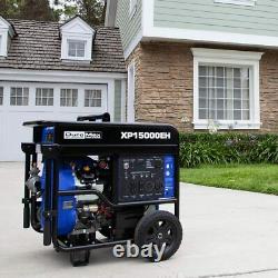 DuroMax XP15000EH Dual Fuel Portable Generator-15000 Watt Gas or Propane Powered