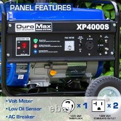 DuroMax XP4000S 4,000 Watt Portable Gas Powered Generator New