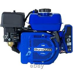Duromax Portable Gas-Powered Recoil Electric Start Engine 7 HP 3/4 inch Shaft