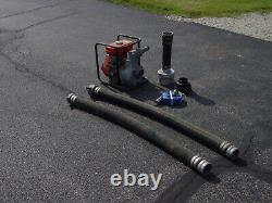 ECHO 3 Portable Gas-Powered Trash Water Pump with Hoses