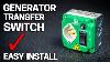 Easy Diy Generator Transfer Switch Install Works With Any Portable Gas Or Battery Generator