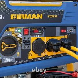 FIRMAN T07571F 9400/7500W Tri Fuel Electric Start Portable Generator 50A