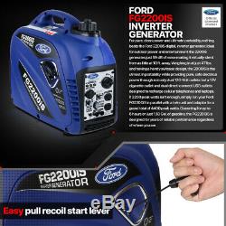 FORD 2200-Watt Gas Powered Recoil Start Portable Inverter Generator FG2200iS