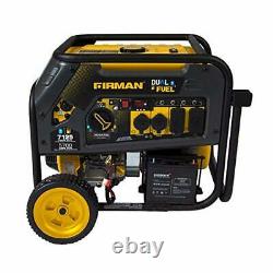 Firman 7,125-W 240V Portable Dual Fuel Gas Powered Generator with Electric Start