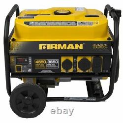 Firman Power Equipment P03602 Gas Powered 3650/4550 Watt Portable Generator New