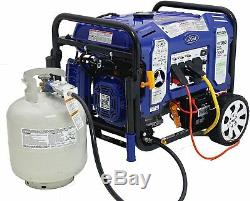 Ford 11,050-W 120/240V Portable Hybrid Dual Fuel Gas Generator with Electric Start