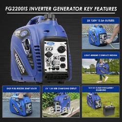 Ford 2200 Watts Gas-powered Fuel Injection Portable Inverter Generator Fg2200is