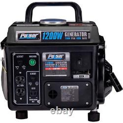 G1200SG Portable Gas-Powered Generator with Carrying Handle, 1200W, Black/Gray