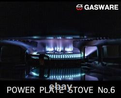 GASWARE Power Plate NO 6, 2800W Portable Camping Gas Stove Butane (Black)