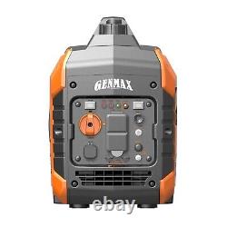 GENMAX Portable Inverter Generator, 2000W Ultra Quiet Gas Engine, EPA Compliant