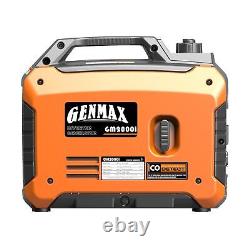 GENMAX Portable Inverter Generator, 2000W Ultra Quiet Gas Engine, EPA Compliant