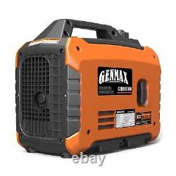 GENMAX Portable Inverter Generator, 2000W Ultra Quiet Gas Engine, EPA Compliant