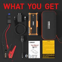 GOOLOO 4000A Car Jump Starter 99.2Wh Portable Power Bank 12V Vehicle Engine Pack
