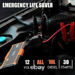 GOOLOO Powerful Car Jump Starter 4000A Peak All Gas Up to 10.0L Diesel Engine US
