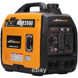 Gas Powered 3500 Watt Portable Inverter Generator Super Quiet 58 dB Home Backup