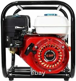 Gas Powered Water Pump Flood Irrigation 6.5 HP Portable Water Transfer 2 Inch