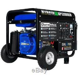 Gas Propane Powered Portable Generator 12k Watts Home Back Up/RV Ready Wheels