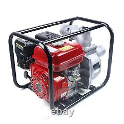 Gasoline Water Pump 7.5 HP 3KW 3 Portable Gas-Powered Semi-Trash Water Pump Red