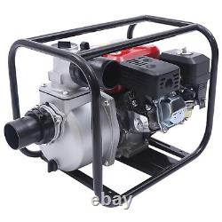 Gasoline Water Pump 7.5 HP 3 Portable Gas-Powered Semi-Trash Water Pump 60 m³/h